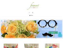 Tablet Screenshot of francesflowers.com